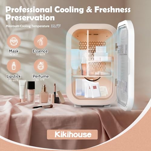 22L Mini Skincare Fridge, Small Personal Makeup Refrigerator - Product Imagery