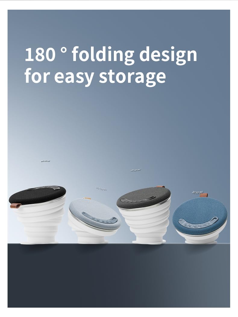 Foldable Bluetooth Speaker with Sleep Night Light Magnetic - bocoice Official Imagery - 8