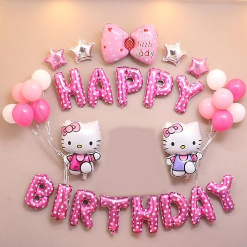 Kitty Birthday Decorations Party Supplies | Cute Pink Party - Product Imagery