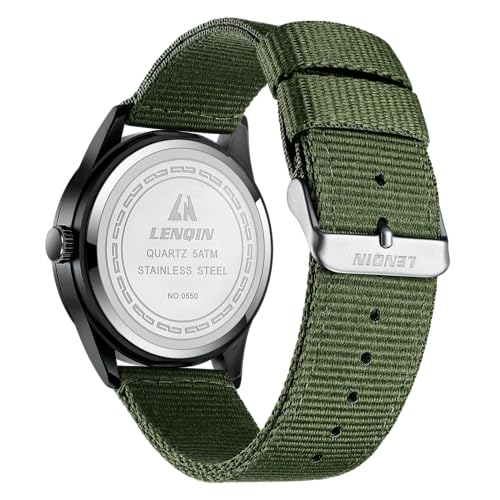 LN LENQIN Mens Watches Military Sport Analog Quartz Watch for Men - Product Imagery