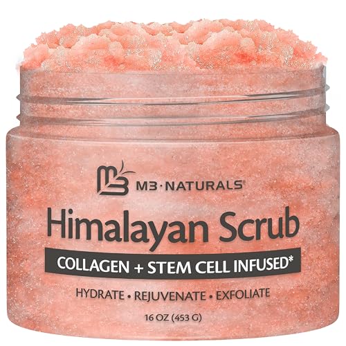 M3 Naturals Exfoliating Himalayan Salt Scrub with Collagen & Stem Cells, by M3 - M3 Naturals Official Product View 1