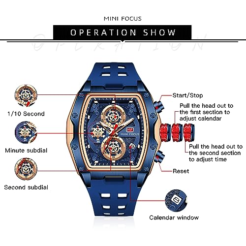 MF MINI FOCUS Men Watches Unique Casual Wrist Watches - Product Imagery