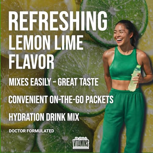 Dr. Price's Vitamins Electrolytes Powder Packets, Lemon Lime, 30 - Product Imagery