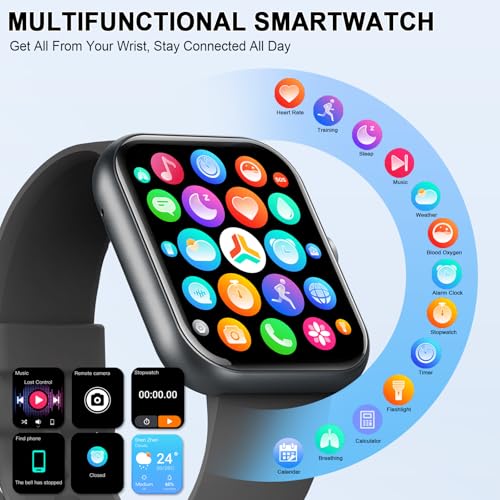 Smart Watch (Answer/Make Calls), 1.96" HD New Smartatch for Men - Product Imagery