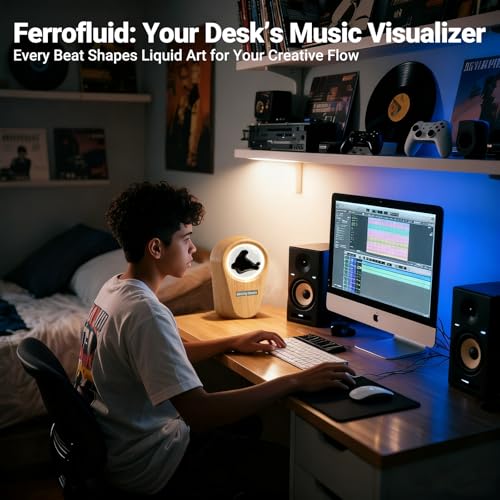 Ferrofluid Sound Visualizer, Dancing Ferrofluid Speaker Music - Product Imagery