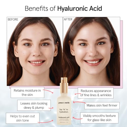 grace & stella Award Winning Hyaluronic Acid Serum (30ml/1 fl oz) - Product Imagery