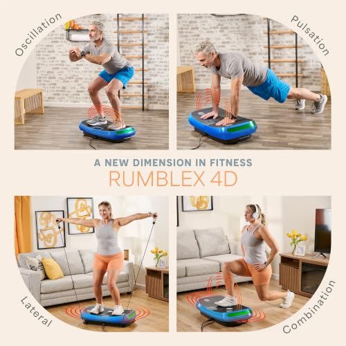 Lifepro Rumblex 4D Curved Vibration Plate Exercise Machine with - Product Imagery