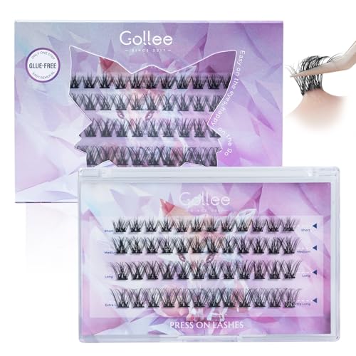 GOLLEE Self Adhesive Eyelashes 10-16mm | No Glue Needed Pre-Glued Lash - View 1