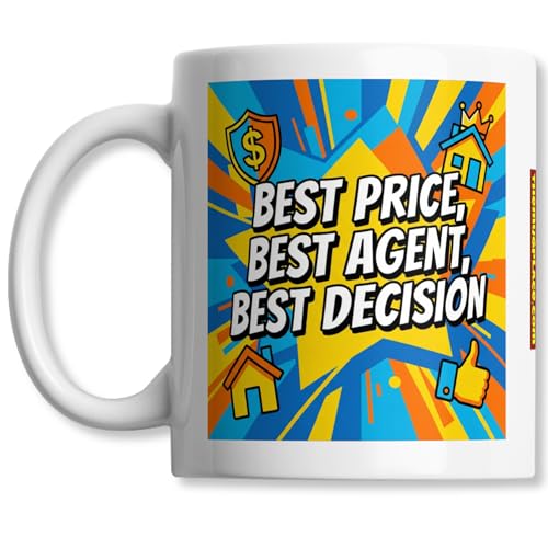 Estate Agent Coffee Mug - Sold On You Best Agent Ever With Star - Product Imagery