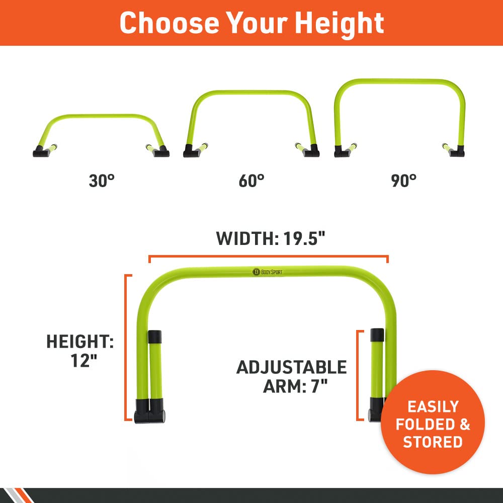 Body Sport Adjustable Athletic Speed Training Hurdles - Body Sport Official Imagery - 4