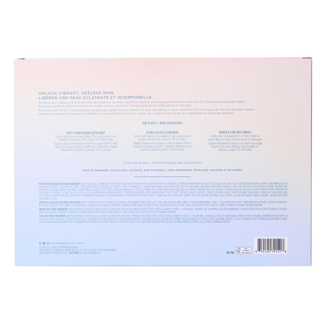 Karuna Sheet Mask Essentials 4 Pack - Karuna Official Product Imagery - 3