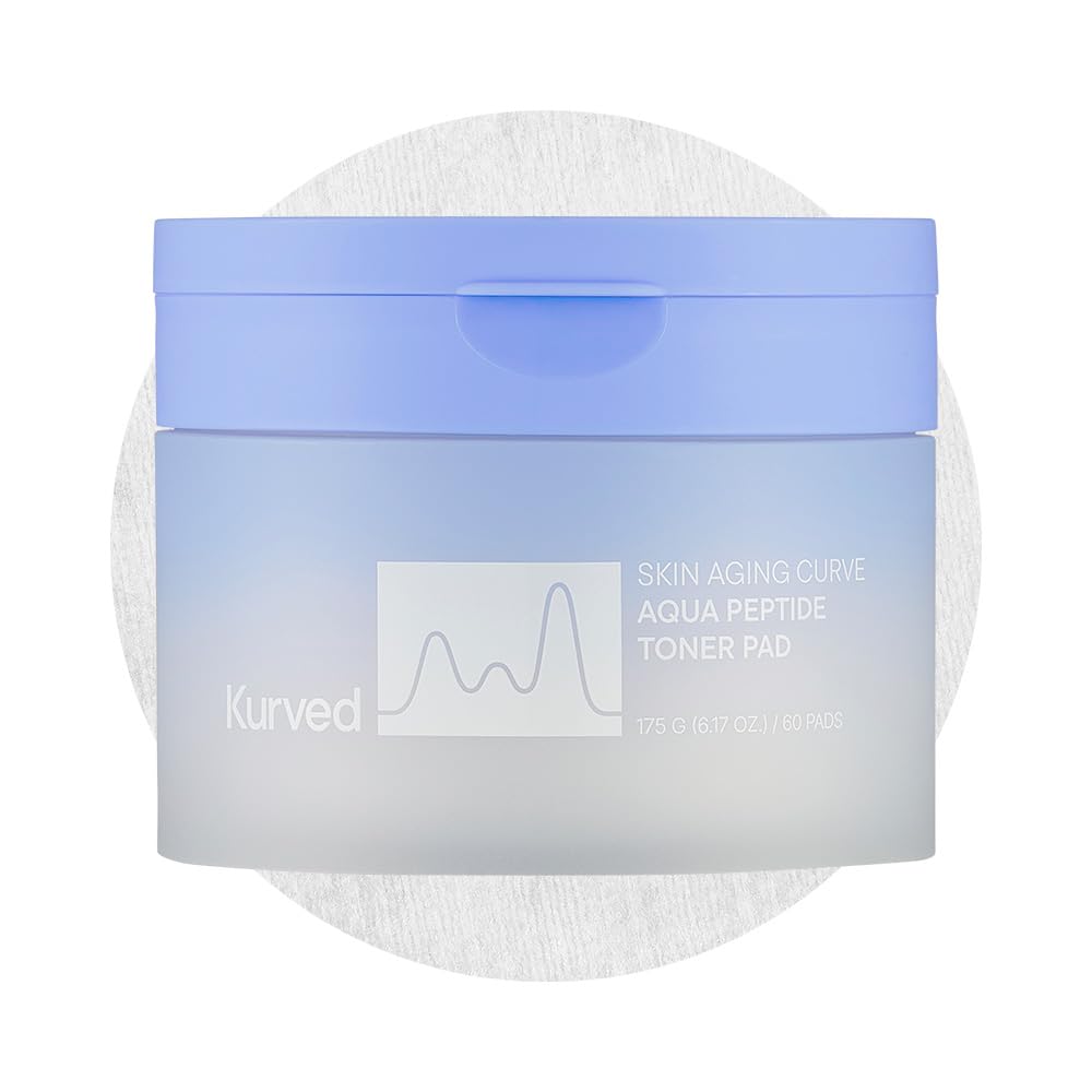 Kurved Skin Aging Curve Aqua Peptide Toner Pad 60 Sheets - Kurved Official Imagery - 2