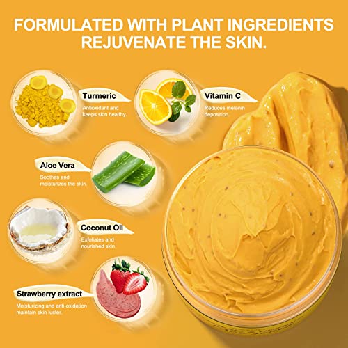 Vitamin C Turmeric Face Scrub Facial Scrub Exfoliating Dark Spot - Product Imagery
