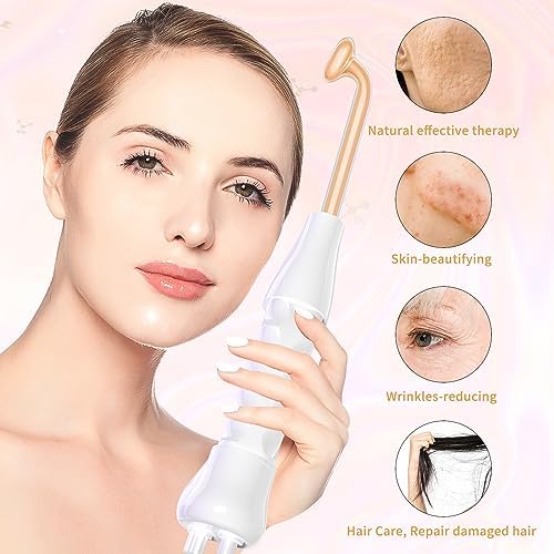 Portable Beauty Tool with 4 Red Glass Wand, Personal Skin Care - Product Imagery