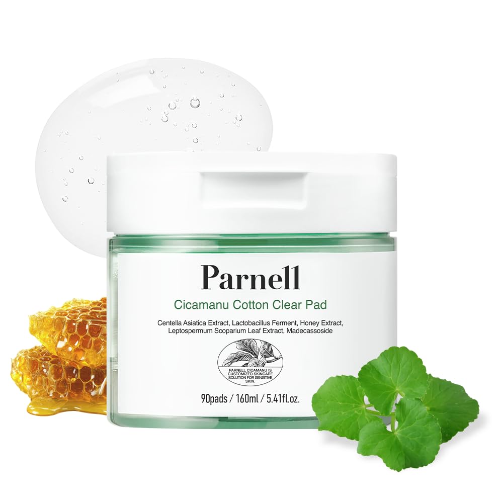 Parnell Cicamanu Cotton Clear Pad | Gentle Daily Exfoliating & - Product Imagery