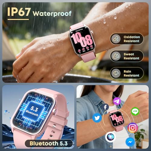 Smart Watches for Women Men, 120 Sports Modes Smartwatch with - Product Imagery