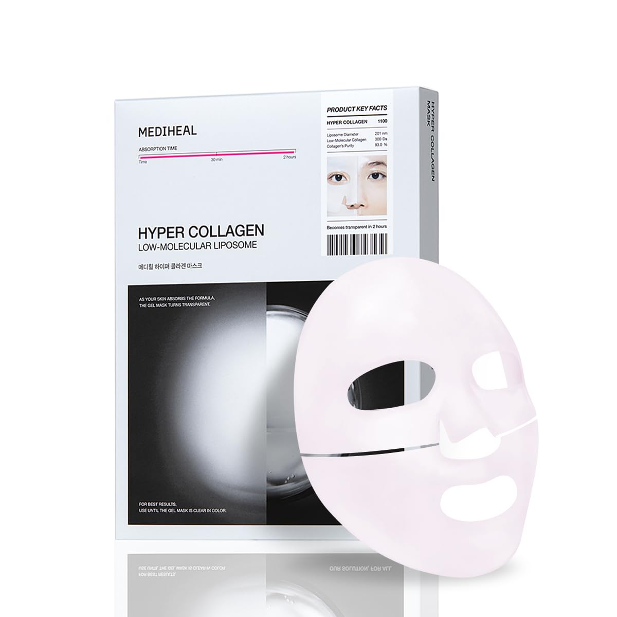 MEDIHEAL Hyper Collagen Mask (4 ea) for Plumping & Elasticity Care - MEDIHEAL Official Product View 2