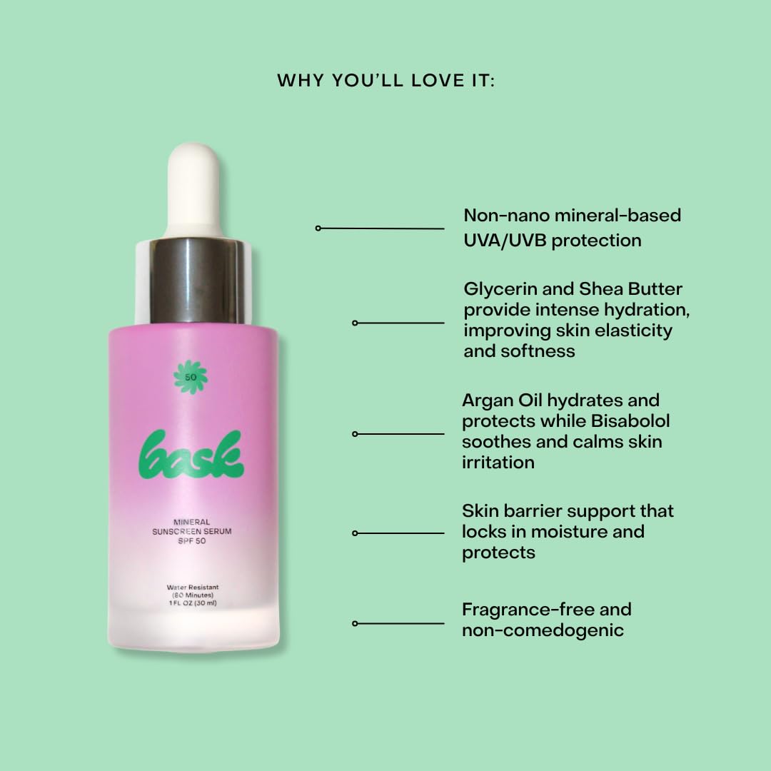 Bask SPF 50 Mineral Face Sunscreen Serum - Bask Official Imagery - 3