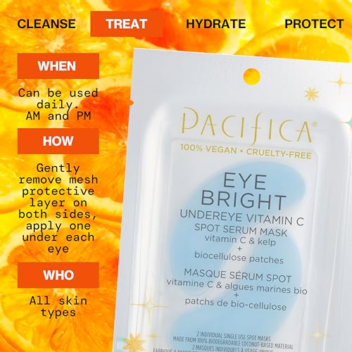 Pacifica Undereye Spot Serum Mask – Bright Eye Vitamin C Mask - Product Imagery