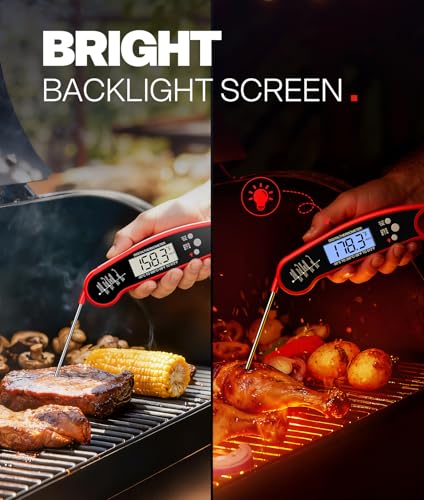 Meat Thermometer Digital, 1-2 Sec Instant Read, Food, Cooking, - Product Imagery