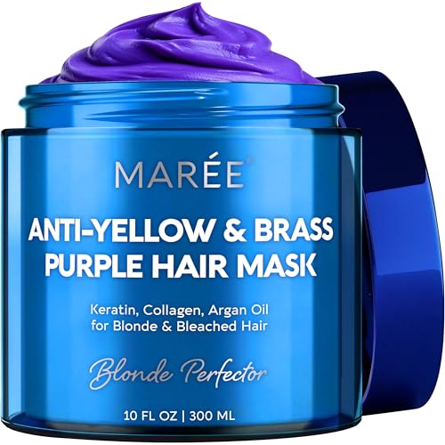 MAREE Anti Yellow Purple Hair Mask for Damaged Hair - Purple Deep Conditioner & - MAREE Official Product View 1