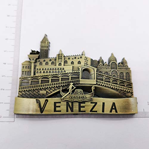 3D Venice Italy Refrigerator Magnet Souvenir Metal Collection, - Product Imagery