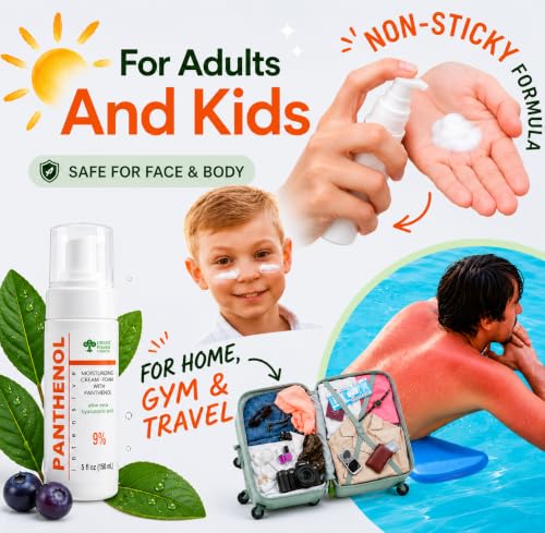 9% Panthenol Foam After Sun & Instant Redness Relief| Barrier - Product Imagery