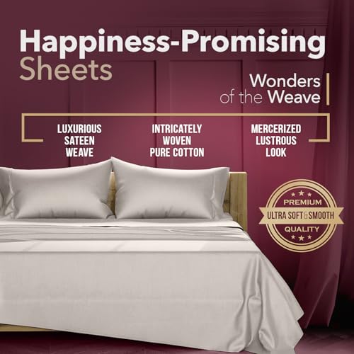 TEXAS LINEN CO. 800 Series Egyptian Cotton Twin XL Sheets Set, - Product Imagery