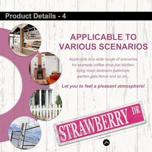 Strawberry Decor Sign Funny Strawberry Themed Gifts Party - Product Imagery