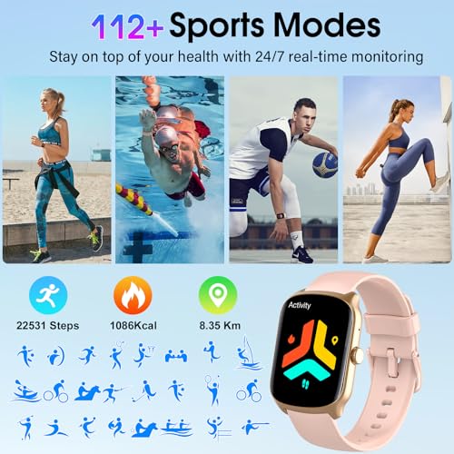 Smart Watch for Men Women, 1.95"HD Smartwatch (Dial/Answer - Product Imagery