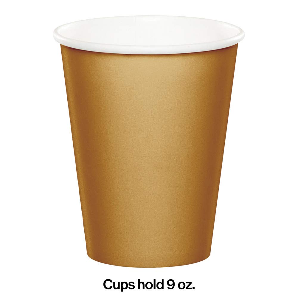 Glittering Gold Party Supplies Kit Serves 24 - Creative Converting Official Imagery - 8