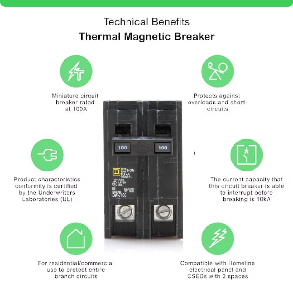 FalconSupply Genuine Square D HOM2100 Circuit Breaker Kit Bundle - FalconSupply Official Product View 4
