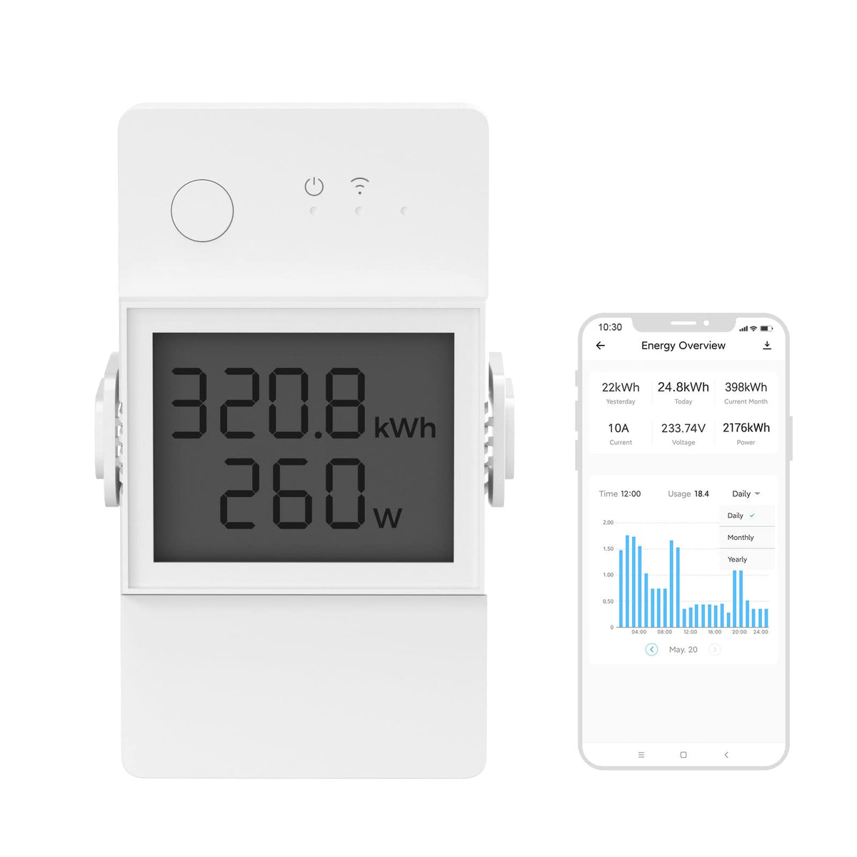 SONOFF POWR320D Elite 20A WiFi Smart WiFi Wireless Light - SONOFF Official Imagery - 1