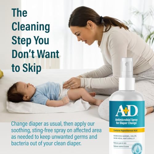 A+D Antimicrobial Hydrogel Spray with Hypochlorous Acid Spray - Product Imagery
