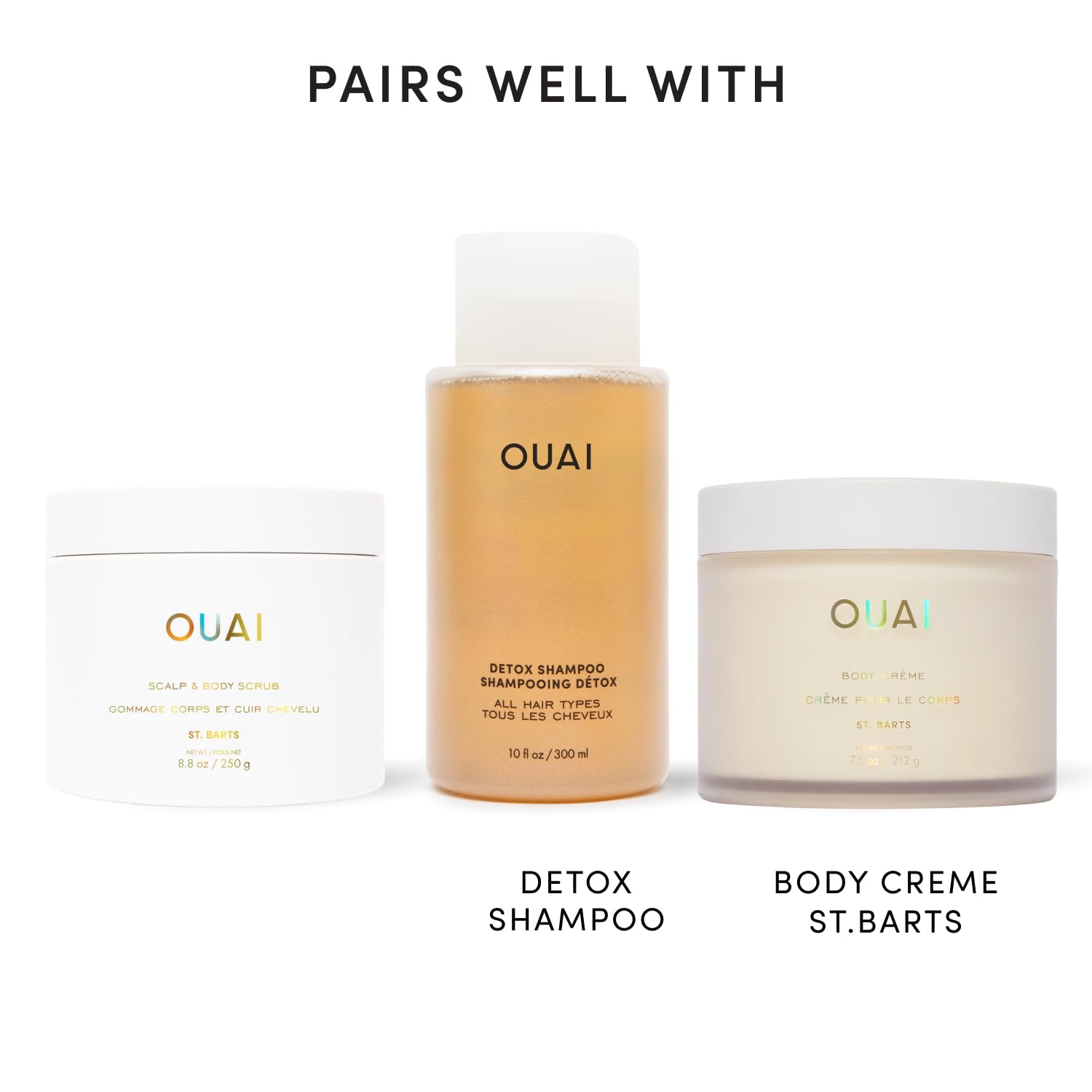 OUAI Scalp & Body Scrub, St. Barts - Exfoliating Body Scrub with Sugar & Co - OUAI Official Product View 9