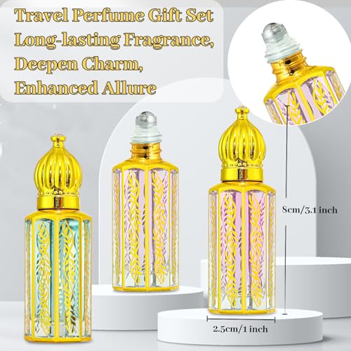 MR.A 3Pack Arabian Perfume for Women, Arabic Long Lasting Roll - Product Imagery