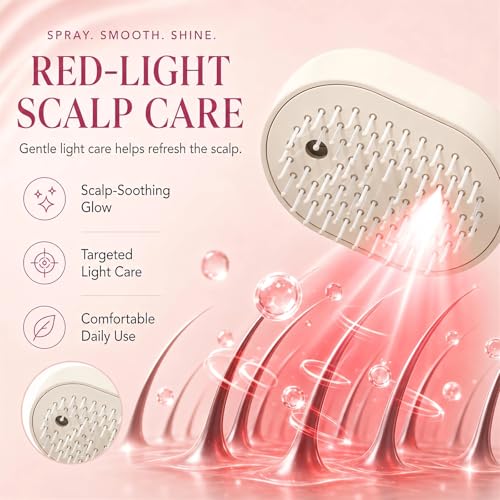 2026 All in One Misting Aqua Detangler Brush Electric Spray Air - Product Imagery