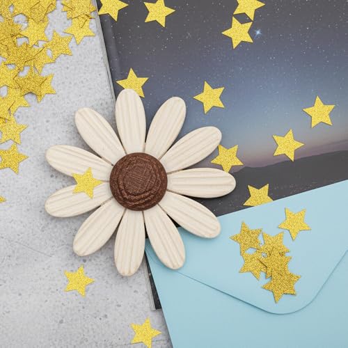 200 PCS Gold Stars Confetti 1 Inch Glitter Star Table Confetti - Product Imagery