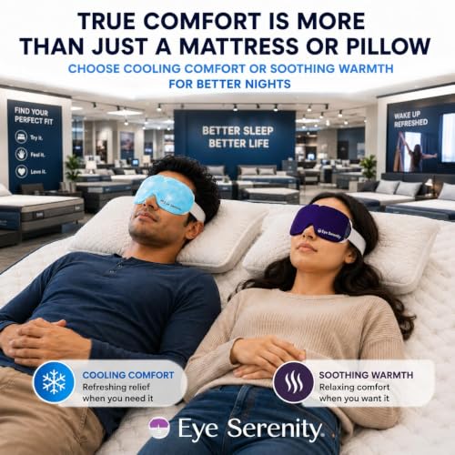 Eye Serenity CHILL Self Cooling Mask for Sleeping, Cold Eye Mask - Product Imagery