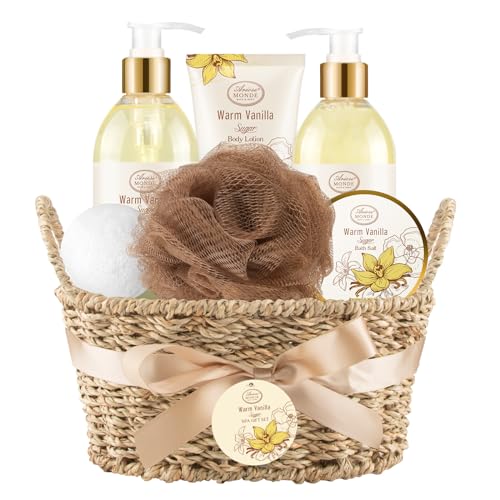Bath and Body Warm Vanilla Sugar Gift Set 7pcs Gift Basket - ArioseMonde Official Imagery - 1