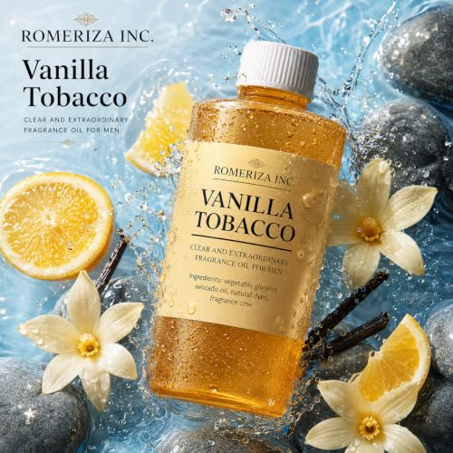 4 Fl Oz Vanilla Tobacco Fragrance Oil for Men - Product Imagery