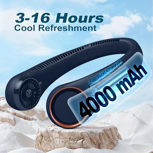 CIVPOWER Neck Fan: Portable Personal Neck Cooling Rechargeable - Product Imagery