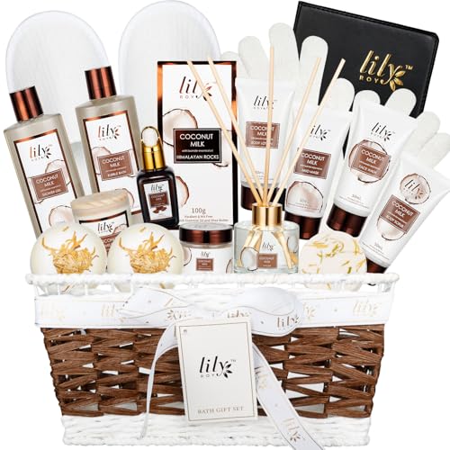 Mothers Day Gifts for Women 18Pcs Bath and Body Gift Basket - LILY ROY Official Imagery - 1