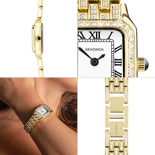 Sekonda Classic Monica Ladies 22mm Quartz Watch in White with - Product Imagery