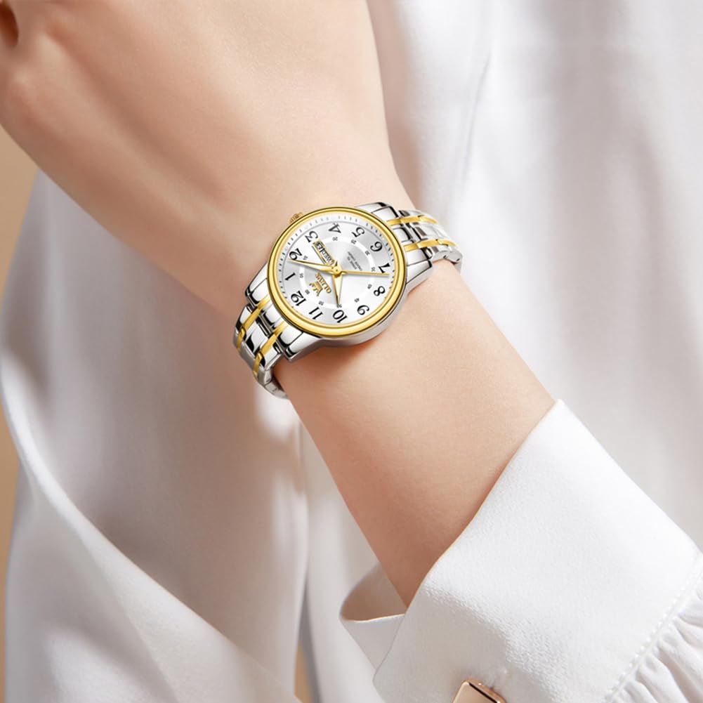 OLEVS Watches for Women Dress 30M Waterproof Long Band for Medium Wris - View 4
