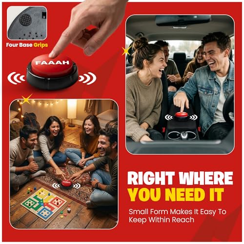 Viral FAAAH Meme Sound Button – Funny Desk Buzzer, Joke & Party - Product Imagery