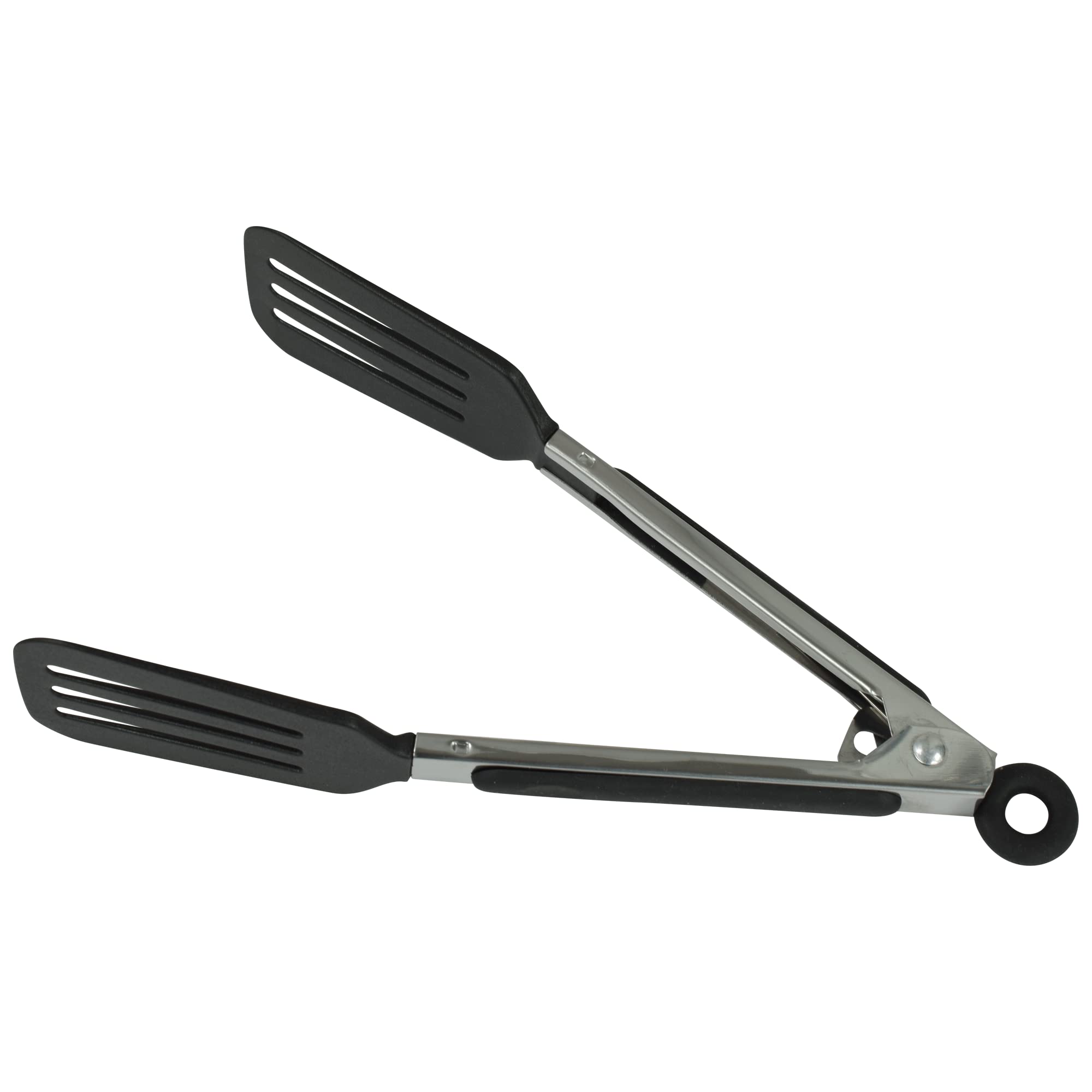R&M International 96921 Mini 8" Spatula Tong with Locking Handle, Blac - View 3