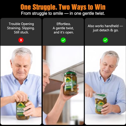 Patented Magnetic Jar Opener - Fridge Storage - Product Imagery