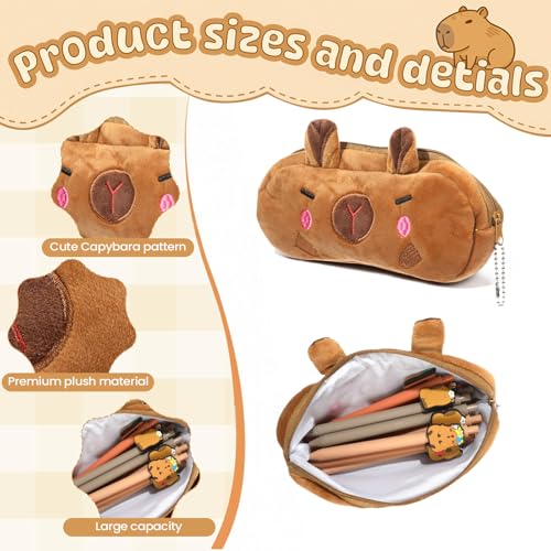 Capybara Stationery Set, 63 Pcs Kawaii School Supplies with - Product Imagery