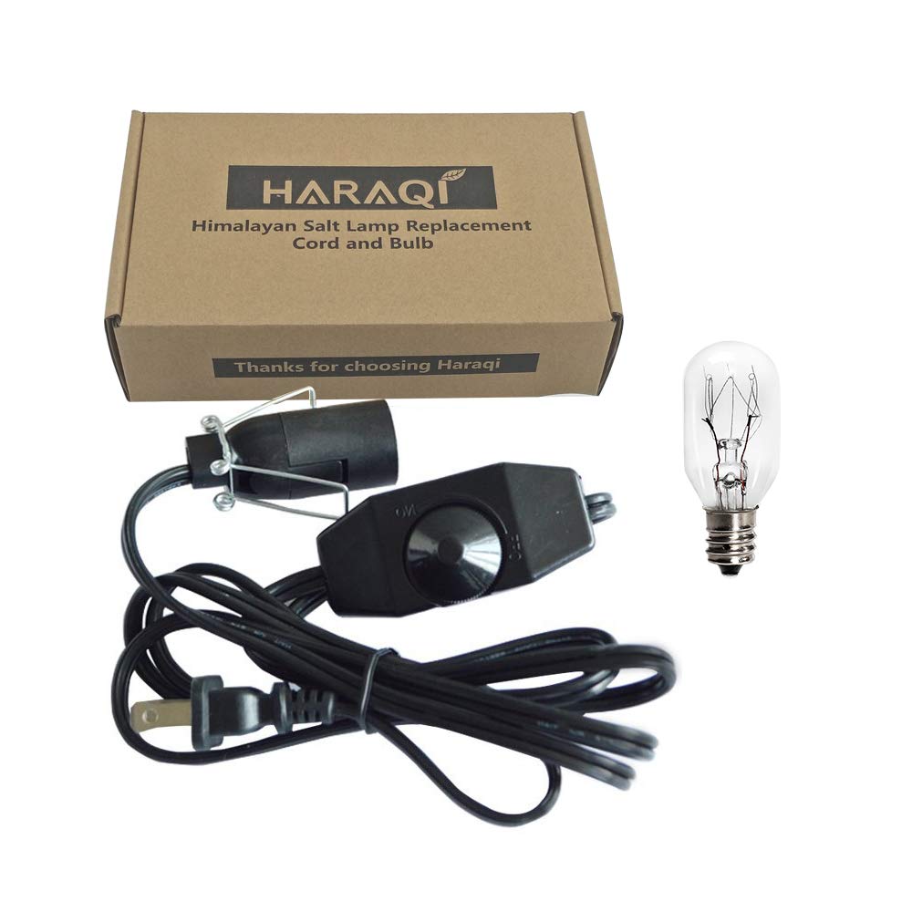 haraqi Himalayan Salt Lamp Cord and Bulb with Dimmer Switch - haraqi Official Product View 7